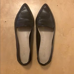 Essex lane black pointed toe loafers